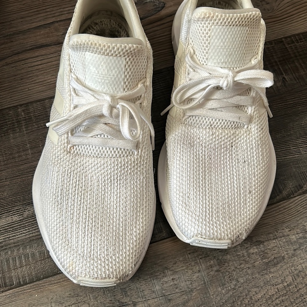 White Adidas size 10